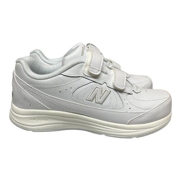 NEW BALANCE WOMEN'S 6 WW577VW 2 STRAP HOOK LOOP WHITE WALKING SHOES D WIDTH - Picture 5 of 8